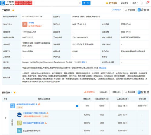 中信海直在青島投資成立禮儀服務(wù)公司，注冊(cè)資本達(dá)1億元